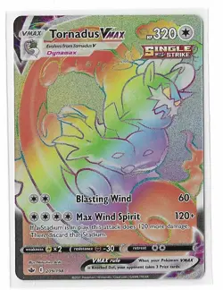 Tornadus VMAX - 209/198 - Pokemon Chilling Reign Sword & Shield Secret Rare NM - Image 1