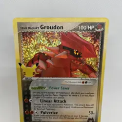 CELEBRATIONS TEAM MAGMA'S GROUDON 9/95 -25th ANNIVERSARY POKEMON-RARE-MINT-FRESH - Image 2
