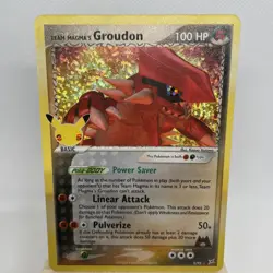 CELEBRATIONS TEAM MAGMA'S GROUDON 9/95 -25th ANNIVERSARY POKEMON-RARE-MINT-FRESH - Image 4