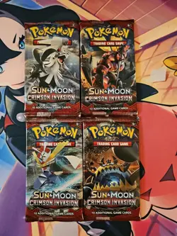 Pokemon TCG · Crimson Invasion SEALED Booster Packs *Full Art Set* - Image 1
