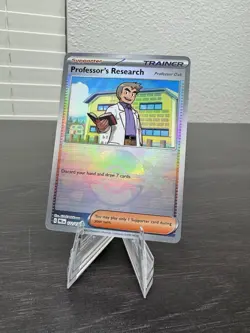 Professor's Research (Professor Oak) 22/131 Poke Ball Pattern Holo Pokemon - Image 2