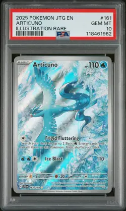 2025 Pokemon JTG EN-Journey Together Articuno Illustration Rare PSA 10 #161 - Image 1
