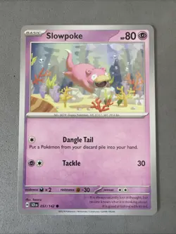 Pokemon TCG * SV Stellar Crown * 57/142 Slowpoke Common * FRESH PK - Image 1