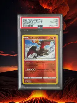 2023 Pokemon Crown Zenith Radiant Charizard #020 PSA 10 GEM MINT - Image 1