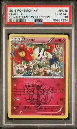 2016 POKEMON XY GENERATIONS RADIANT COLLECTION #RC18 FLOETTE PSA 10 - Image 1
