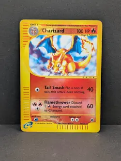 Charizard 039/165 Expedition Base Reverse Holo Rare Pokemon TCG Nintendo MP - Image 1