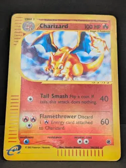 Charizard 039/165 Expedition Base Reverse Holo Rare Pokemon TCG Nintendo MP - Image 3