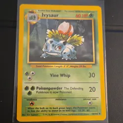 Pokemon TCG Ivysaur 30/102 Base Set Stage 1 60HP Uncommon Regular - Image 1