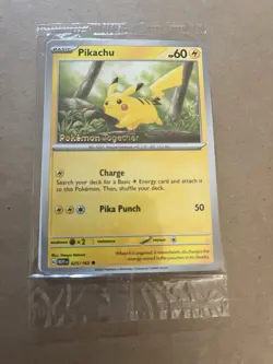 Pokemon TCG Eevee + Pikachu Pokemon Together Stamp Exclusive Sealed Promo - Image 2