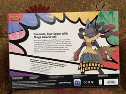 Pokemon Ascended Heroes Premium Poster Collection | Mega Lucario | SEALED - Image 2