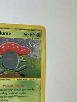 Vileplume 31/165 Englisch Expedition 2002 Holo Rare Nintendo Pokemon TCG swirl - Image 3
