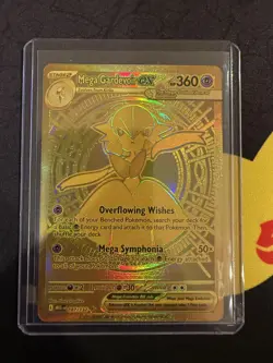 Mega Gardevoir EX 187/132 Gold ME01: Mega Evolution Holo Pokemon TCG EN - Image 1