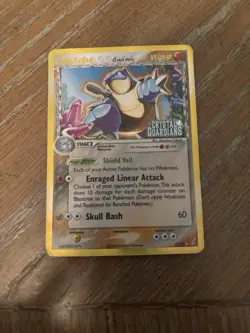 Pokemon TCG Blastoise 2/100 Crystal Guardians Reverse Holo Rare Stamped - Image 1
