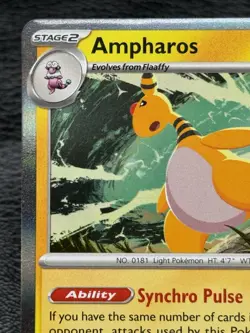 Ampharos MEP 075 - Prerelease Stamped Promo - Pokemon TCG: Chaos Rising - LP/NM - Image 2