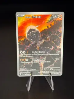 Paldean Tauros 218/193 Illustration Rare Paldea Evolved Pokemon Near Mint - Image 1
