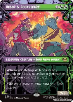 Bebop & Rocksteady (Showcase) [TMT - 241] - NM [Foil] TCG MTG - Image 1