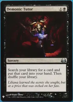 Demonic Tutor (Mystery Booster) Divine vs. Demonic NM CARD (517277) ABUGames - Image 1