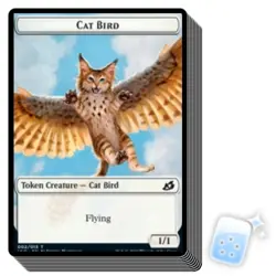 10 pcs CAT BIRD TOKEN (2/13) Ikoria IKO Magic MTG MINT CARD - Image 1