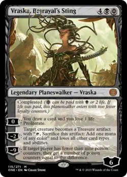 ~ Vraska, Betrayal's Sting ~ NM ~ Phyrexia: All Will Be One ~ MTG ~ - Image 1