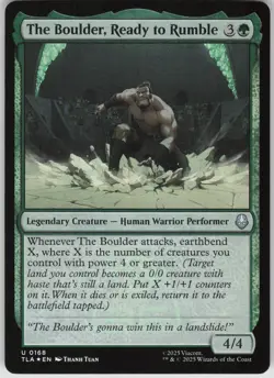 MTG The Boulder, Ready to Rumble Foil NM Avatar: The Last Airbender Magic 168 - Image 1
