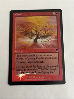 MTG Magic the Gathering Card LP - Crash FOIL Mercadian Masques - Image 1