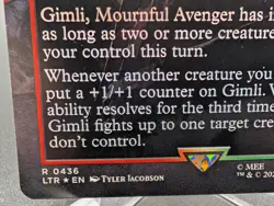 Gimli, Mournful Avenger (Borderless) Universes Beyond: Lord of the Rings Foil - Image 2