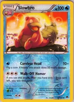 Slowbro 20/122 Uncommon - Pokemon TCG XY: BREAKpoint - Reverse Holo (NM) - Image 1