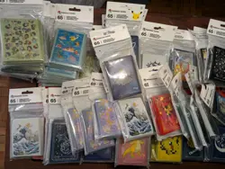 Pokemon Center Sleeves Mixed Lot 55 Sleeves [Multiple Styles] (65 Sleeves Per) - Image 1