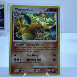Pokemon TCG Platinum Arceus Charizard 1/99 Cracked Ice Holo DMG - Image 1