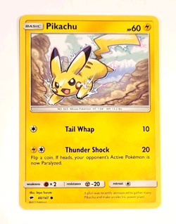 Pikachu - 40/147 - Sun and Moon - Burning Shadows - Near Mint - Pokemon Card_54 - Image 1