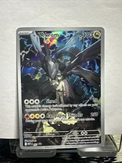 Pokemon N's Zekrom Promo Full Art Holo Card 039 130 HP TCG 001 - Image 1