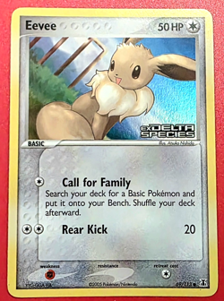 Eevee 69/113 EX Delta Species Reverse Holo Stamped Pokemon TCG Card 2005 LP NM - Image 1