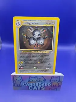 Magneton 10/64 Holo Unlimited Neo Revelation Pokemon Card Vintage Wotc DMG - Image 1