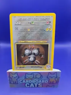 Magneton 10/64 Holo Unlimited Neo Revelation Pokemon Card Vintage Wotc DMG - Image 2