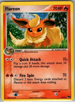 Flareon 2/17 002/017 Holo POP Series 3 - Pokemon Card - NM - Image 1