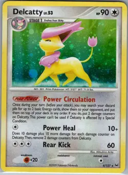 Delcatty 4/127 Holo Platinum - Pokemon Card - NM - Image 1