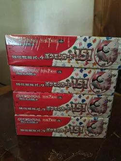 Lot of (4) Pokemon TCG Japanese SV2a 151 Booster Boxes SEALED/NEW - Image 3