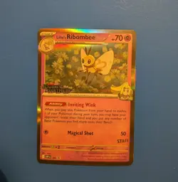 Lillie's Ribombee SVP 183 Pokemon Journey Together Prerelease STAFF Promo - Image 1