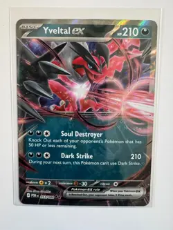 YVELTAL EX 053/088 PERFECT ORDER DOUBLE RARE POKEMON HOLO NM/M 5BAN GRAPHICS - Image 1