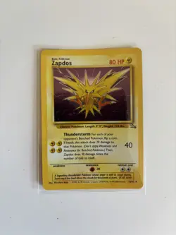 Zapdos 15/62 Holo Rare Unlimted Fossil Set 1999 - Pokemon Card TCG (NM) - Image 1