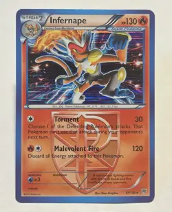 Infernape (Team Plasma) 17/135 Plasma Storm Holo Rare LP Pokemon Card - Image 1