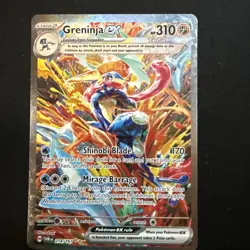 Pokemon Greninja ex 214/167 SV06: Twilight Masquerade Special Illustration Rare - Image 2