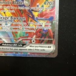 Pokemon Greninja ex 214/167 SV06: Twilight Masquerade Special Illustration Rare - Image 5