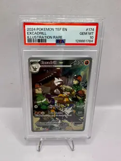 Pokemon Excadrill Temporal Forces Illustration Rare #174 PSA 10 Gem Mint - Image 1