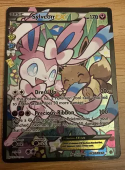 Pokemon TCG RC32 Sylveon EX Eevee Holo Lot 2 Cards English 2016 - Image 2