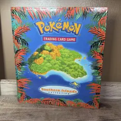Vintage Pokemon Southern Islands 3-Ring Binder Trading Card Game Multicolor - Image 1