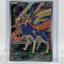 Pokemon TCG Phantasmal Flames Zacian #100/094 Illustration Rare NM - Image 1