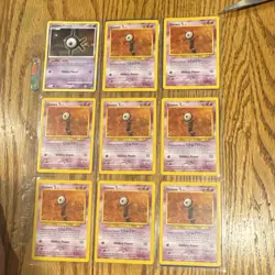 Pokemon TCG Card Lot Totodile Charmander Squirtle Unown Cyndaquil Regular & Holo - Image 5