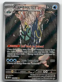 CLAWITZER 141/132 ILLUSTRATION RARE MEGA EVOLUTION POKEMON NEAR MINT - Image 1