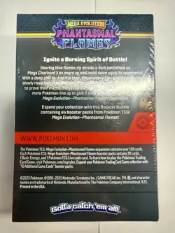 Pokemon TCG Mega Evolution Phantasmal Flames Booster Bundle 6 Packs Sealed - Image 3